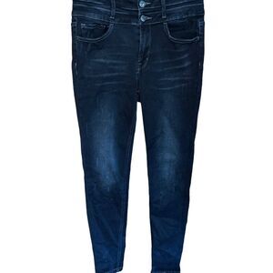 Vervet Los Angeles Black wide waistband skinny jeans size 28